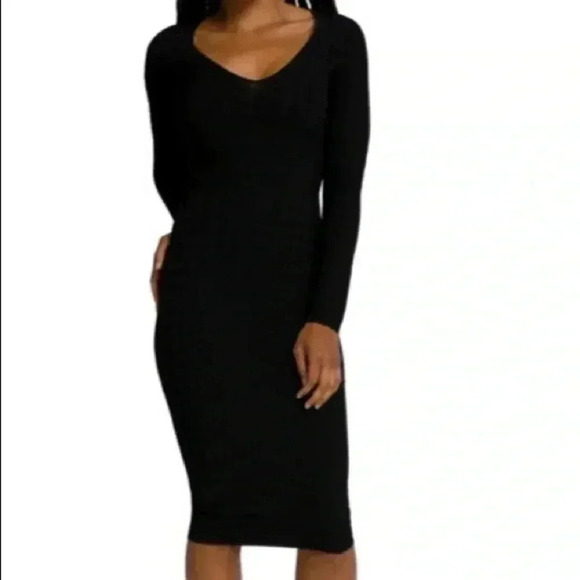 Good American SZ 5 Houndstooth Jacquard Long Sleeve
Body-Con Dress - Picture 1 of 8
